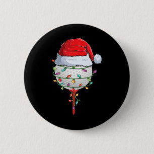 Golfing Christmas Pajama Fun Holiday Golf Ball San 6 Cm Round Badge