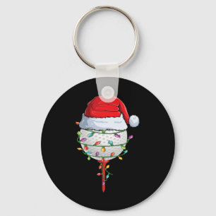 Golfing Christmas Pajama Fun Holiday Golf Ball San Key Ring