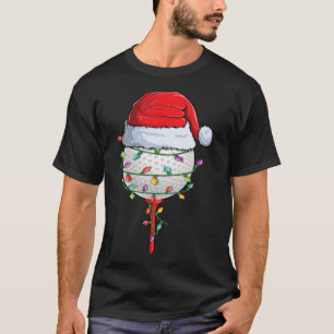 Golfing Christmas Pajama Fun Holiday Golf Ball San T-Shirt