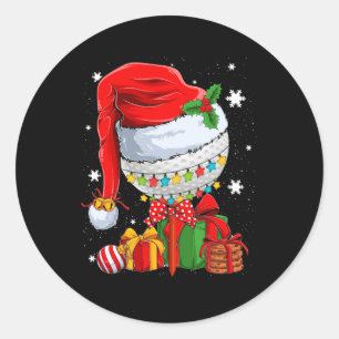 Golfing Christmas Pajama Funny Holiday Golf Ball S Classic Round Sticker
