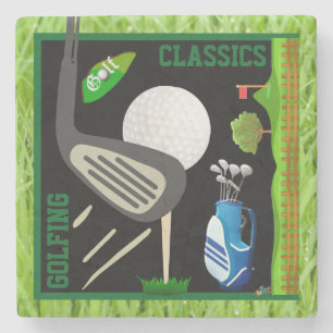 Golfing Classics Stone Coaster