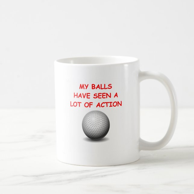 golfing coffee mug (Right)
