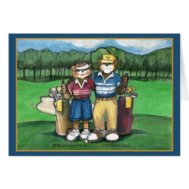 Golfing Couple (Front Horizontal)