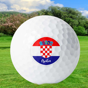 Golfing Croatia & Croatian Flag / Golf Ball