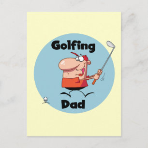 Golfing Dad Tshirts and Gifts Postcard