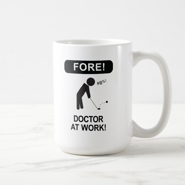GOLFING DOCTOR COFFEE MUG (Right)