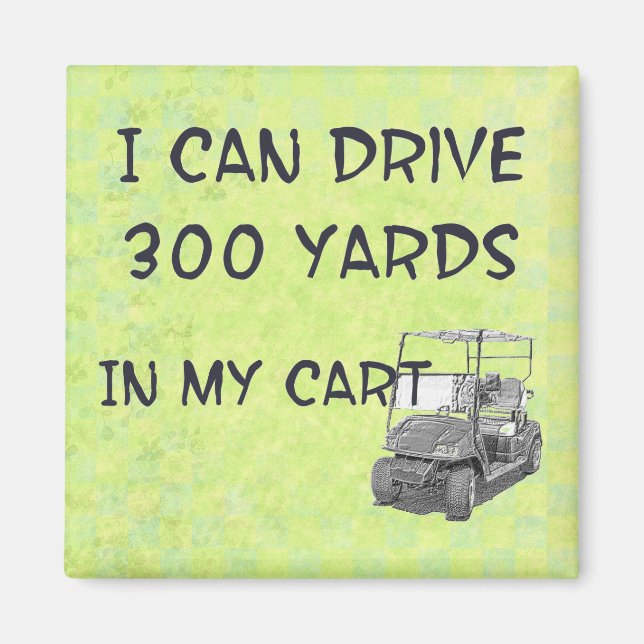 Golfing Drive Magnet (Front)