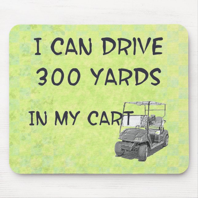 Golfing Drive Mouse Mat (Front)