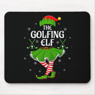 Golfing Elf Christmas Girls Women Elf Squad Xmas F Mouse Mat
