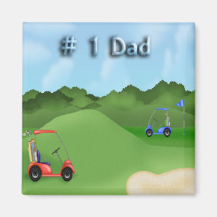 Golfing Father's Day Magnet