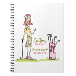 Golfing Forever Notebook