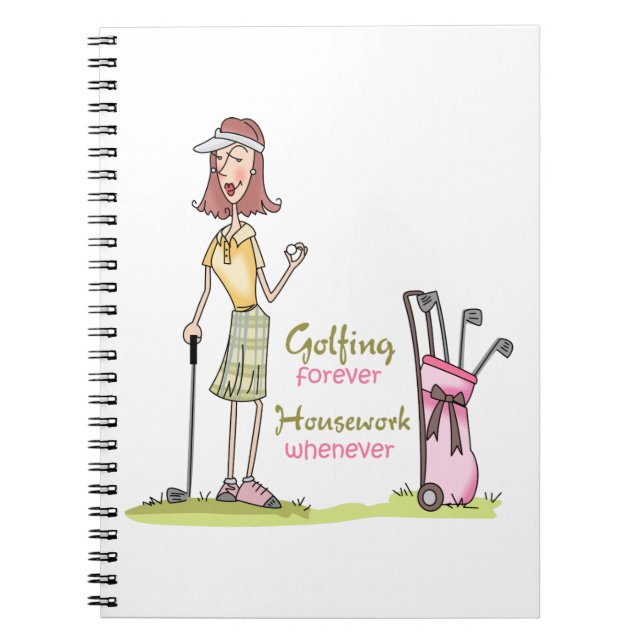 Golfing Forever Notebook (Front)