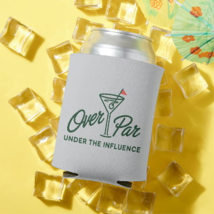 Golfing Gift Over Par And Under The Influence Golf Can Cooler