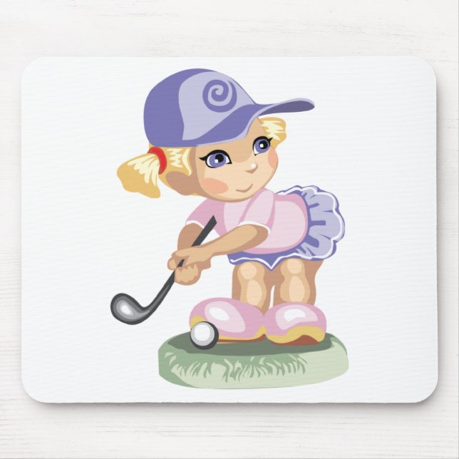 Golfing Girl Mousepad (Front)