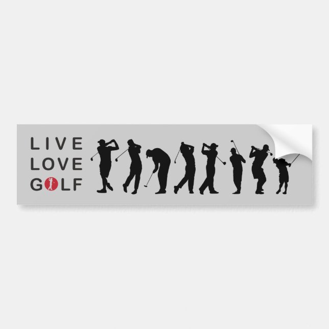 Golfing Golf Bumper Sticker (Front)