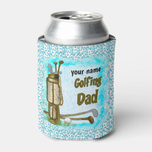 Golfing Golf Dad  Can Cooler