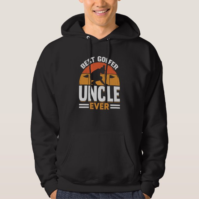 Golfing Golf Player Coach Golfer Uncle  1 Hoodie (Front)