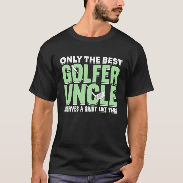 Golfing Golf Player Coach Golfer Uncle  3 T-Shirt (Front)