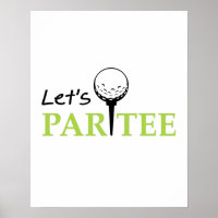 Golfing Golfer Let's Par Golf Funny Party