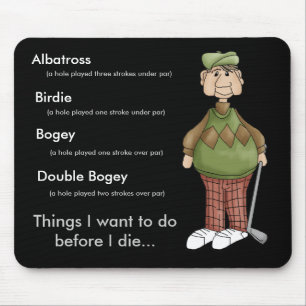 Golfing Granddad Design Mouse Mat