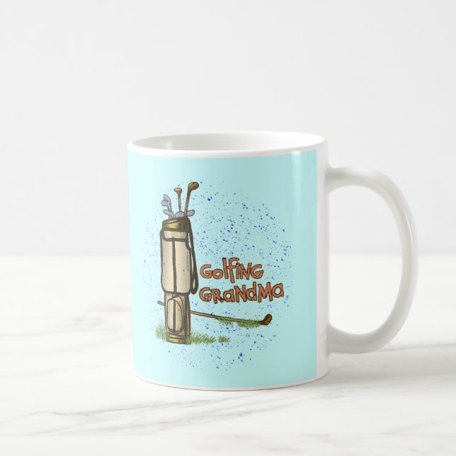 Golfing Grandma Coffee Mug (Right)