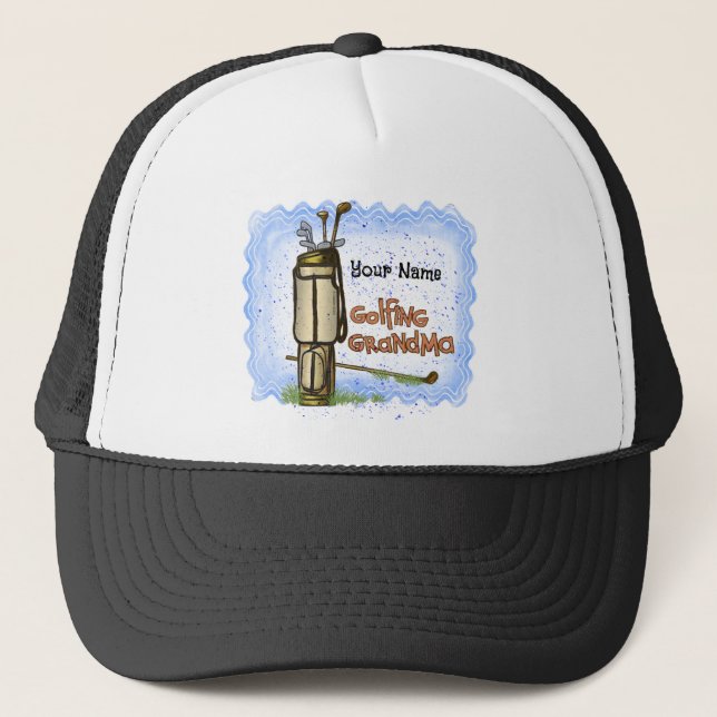 Golfing Grandma hat (Front)
