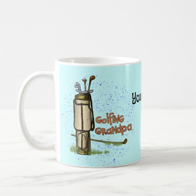 Golfing Grandpa mug  (Left)