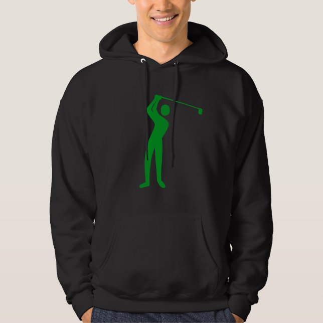 Golfing - Grass Green Hoodie (Front)