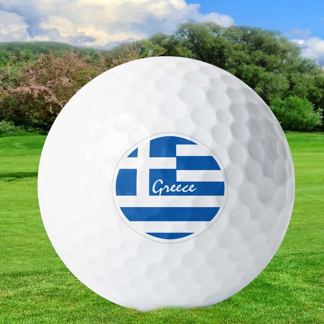 Golfing Greece & Greek Flag / Golf Ball (Creator Uploaded)
