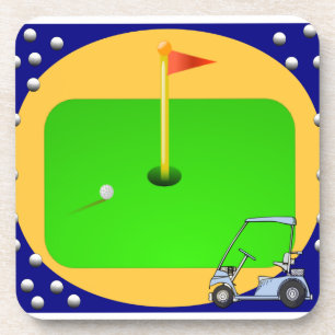 Golfing Green Coaster