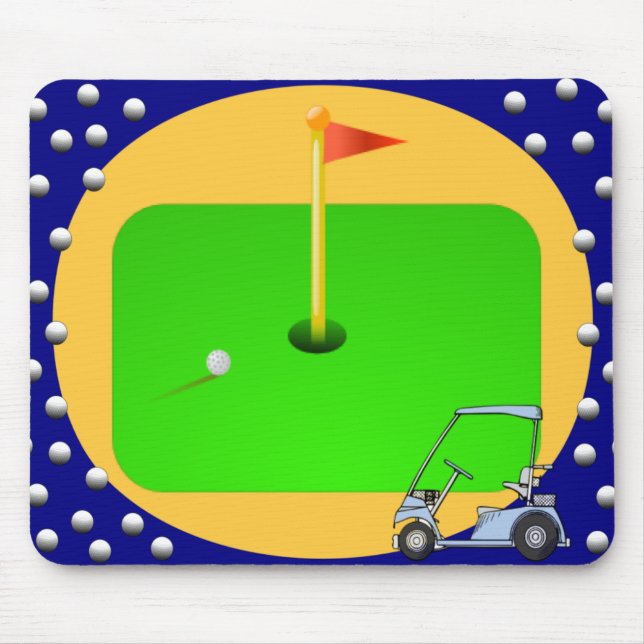 Golfing Green Mouse Mat (Front)
