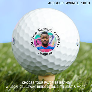 Golfing Heaven's Fairway Golf Lover Photo Memorial Balls