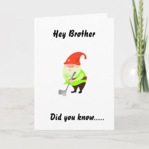 GOLFING HUMOR FOR "BROTHER" ON YOUR BIRTHDAY CARD