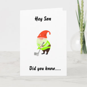 GOLFING HUMOR FOR "SON" ON YOUR BIRTHDAY CARD