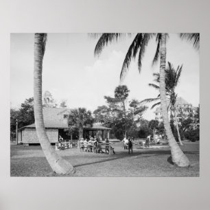 Golfing in Palm Beach, 1904 Poster