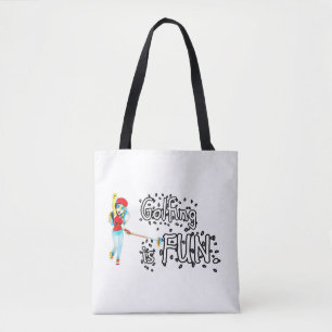Golfing Is Fun Tote Bag