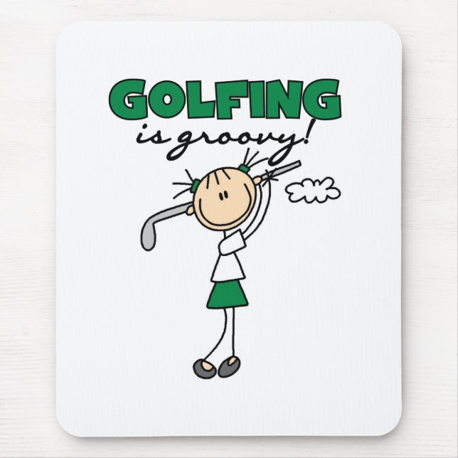 Golfing is Groovy Mouse Mat (Front)