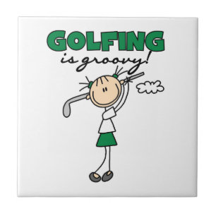 Golfing is Groovy Tile