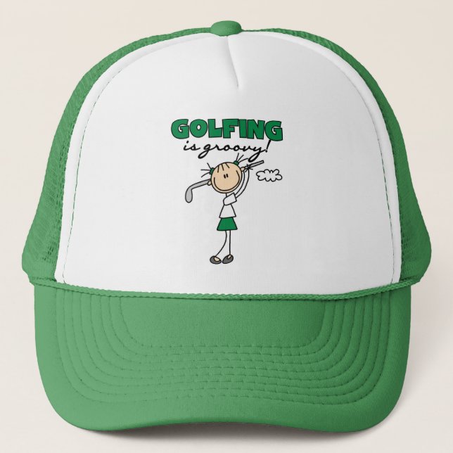 Golfing is Groovy Trucker Hat (Front)