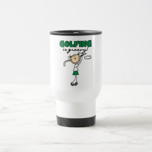 Golfing is Groovy Tshirts and Gifts Travel Mug