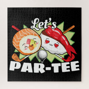 Golfing - Lets Par Tee Golf Pun Jigsaw Puzzle