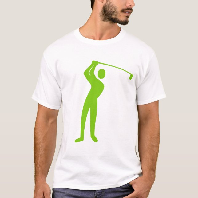 Golfing - Martian Green T-Shirt (Front)