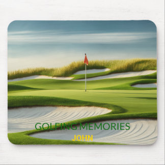 Golfing Memories Personalised Gift Mouse Mat