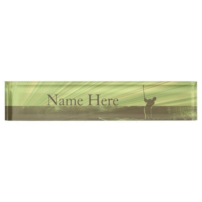 Golfing Nameplate (Front)