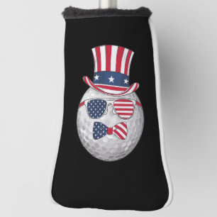 Golfing Patriotic Golf Lover 4th of July Men Women Head Cover