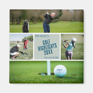 Golfing Photo magnet golfer golf gift