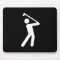 Golfing Pictogram Mousepad