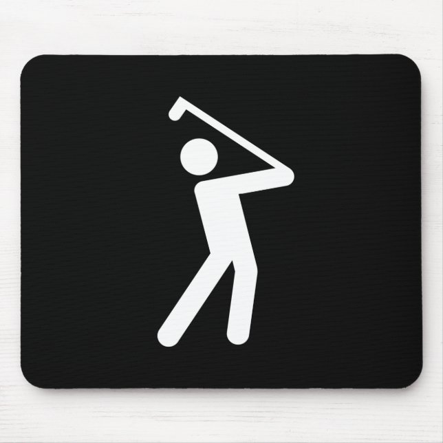 Golfing Pictogram Mousepad (Front)