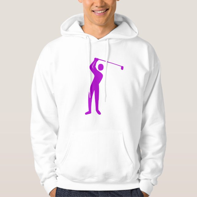 Golfing - Purple Hoodie (Front)