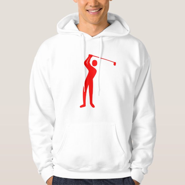 Golfing - Red Hoodie (Front)